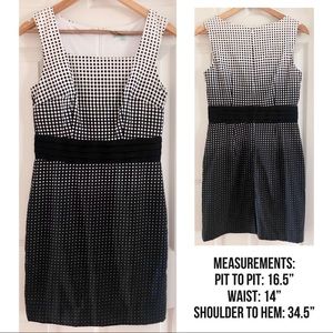 Cleo Petites Geometric Pattern Square Neck Dress